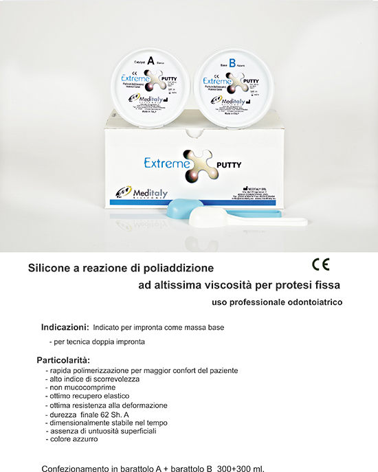 meditaly extreme putty siliconi studio